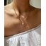 Oval Chain x Pearl Necklace