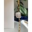 Thick Chain x Rectangle Keshi Pearl Bracelet No: 2
