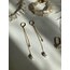 Chain Pearl Drop Earrings
