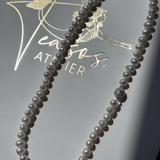 Hand-Knotted Pearl Necklace