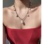 Obsidian x Baroque Pearl Necklace