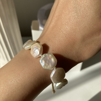 Hexagon Exlusive Pearl Bracelet