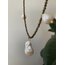 Obsidian x Baroque Pearl Necklace