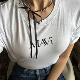 Ribbon Black Pearl Necklace