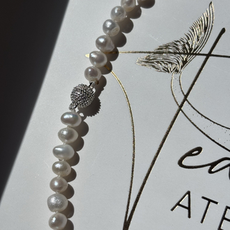 Hand-Knotted Pearl Necklace