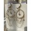 Circular Chandelier Pearl Earrings