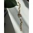 Thick Chain x Rectangle Keshi Pearl Bracelet No: 2