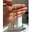 Oval Chain x Pearl Necklace