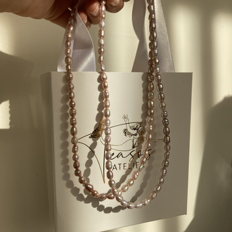 Cotton Candy Purple Pearl Necklace