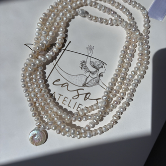 Super Long Baroque Pearl Necklace 
