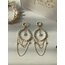 Circular Chandelier Pearl Earrings