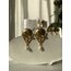 Enamel Crushed Brass Earrings