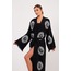 Helios Taş Baskılı Pamuklu Müslin Kimono