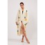 Ananas Desenli Taş Baskılı Pamuklu Kimono