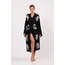 Tılsım Desenli Müslin Kimono Siyah