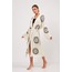 Helios Taş Baskılı Pamuklu Müslin Kimono