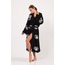 Eye Siyah Pamuklu Müslin Kimono