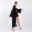 Classic Pamuklu Müslin Kimono Siyah