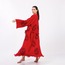 Eye Kırmızı Pamuklu Müslin Kimono