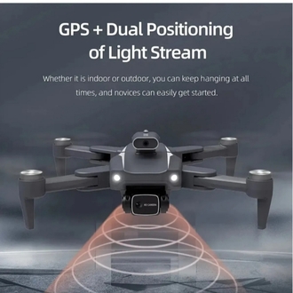 INT968S HD dual kamera katlanabilir çantalı drone seti siyah