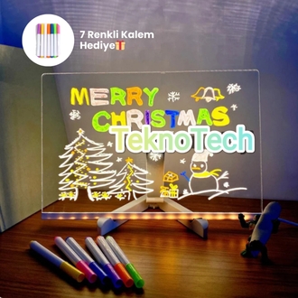 Led Işıklı Çizim Tahtası (30x20cm)  