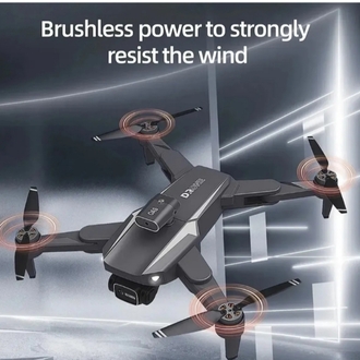INT968S HD dual kamera katlanabilir çantalı drone seti siyah