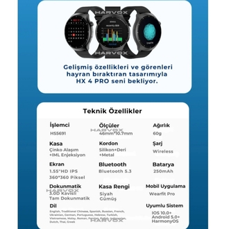 Harvox HX-4 Pro Akıllı Saat