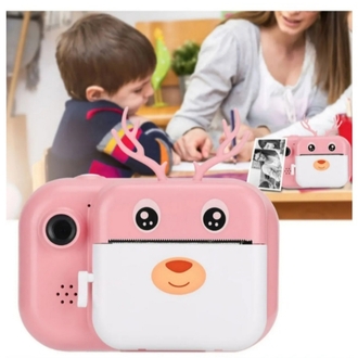 Cmr34 Baskı Yapan Çocuk Kamera 1080P Çift Lens Renkli Ekran