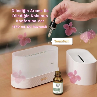 Alev Efektli Ultrasonik Hava Nemlendirici Humidifier (Mini Şömine)