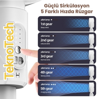 Ayarlanabilir Ayaklı Mega Fan (Şarjlı)

