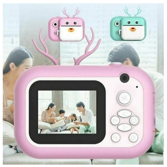 Cmr34 Baskı Yapan Çocuk Kamera 1080P Çift Lens Renkli Ekran