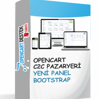 Opencart C2CPazaryeri Multiseller Modülü Bootstrap Yeni Panel 
