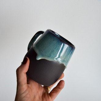 Tondo Kupa (Siyah/Mavi)