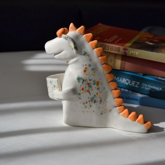 Kitap Kurdu Dragon Figür (turuncu)