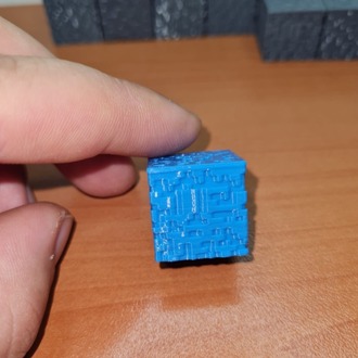 Piksel Tasarım Dekoratif Su Bloğu - 1 Adet 3D Baskı Oyun Dekoru