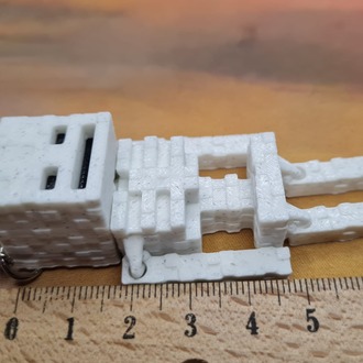 Minecraft İskelet Hareketli Anahtarlık