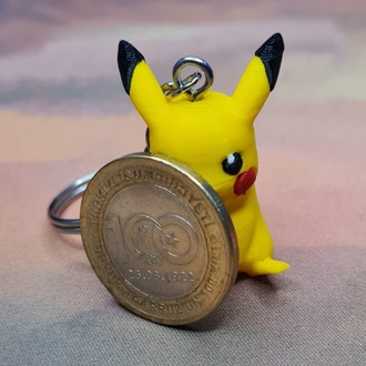 Anahtarlık Pikachu'nun 4cm'lik figürü