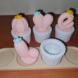 LOVE Kaktüs Biblo – 3D Baskı Dekoratif Parça