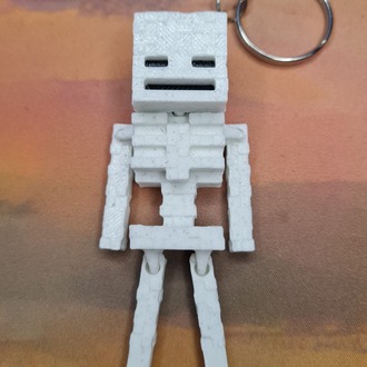 Minecraft İskelet Hareketli Anahtarlık