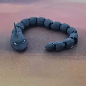 Pokemon Mini Renkli Basım Onix Figürü