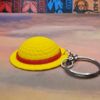 One Piece Luffy Hasır Şapka Anahtarlık
