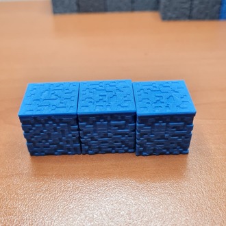 Piksel Tasarım Dekoratif Su Bloğu - 1 Adet 3D Baskı Oyun Dekoru