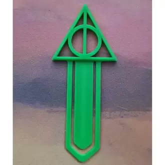 Harry Potter Ölüm Yadigarları Kitap Ayracı (Yeşil)