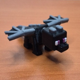 Minecraft Ender Ejderhası 3D Figür