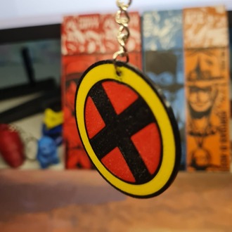 X-Men Logo 3D Baskı Anahtarlık