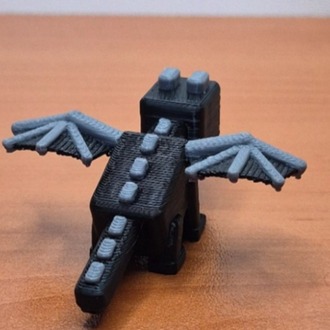 Minecraft Ender Ejderhası 3D Figür