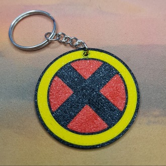 X-Men Logo 3D Baskı Anahtarlık