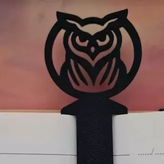 Baykuş Tasarımlı Kitap Ayracı