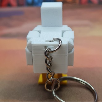 Minecraft Hareketli Tavuk Anahtarlık