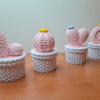 LOVE Kaktüs Biblo – 3D Baskı Dekoratif Parça